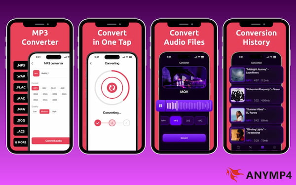 Converter WAV para MP3 no aplicativo Conversor de Áudio MP3