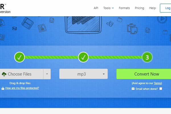 Conversor Wav para MP3 Zamzar