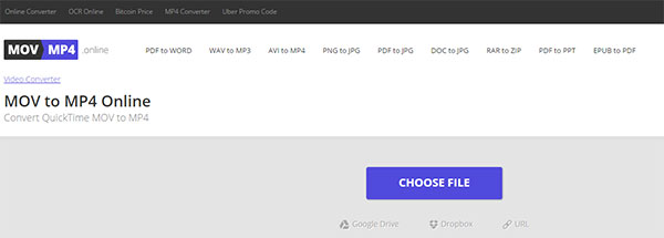 online convert mov files to mp4