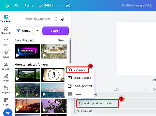 Upload Mp3 To Canva