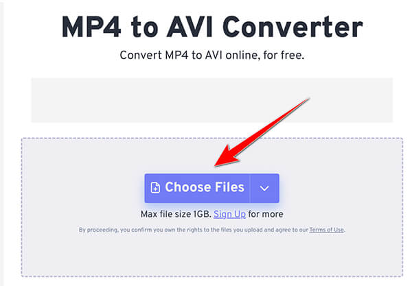 Upload MP4 Files to FreeConvert