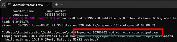 Mp3 Extraction From Mp4 In Ffmpeg