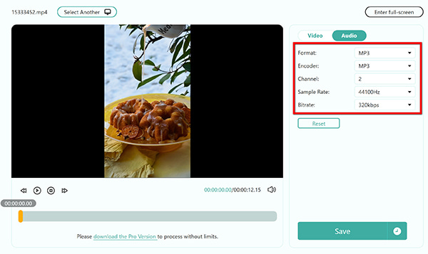 Output Mp3 In Anymp4 Free Online Video Converter