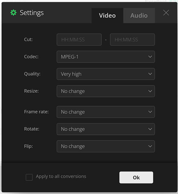 Convertio Mpeg Profile Settings