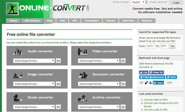 conversione online