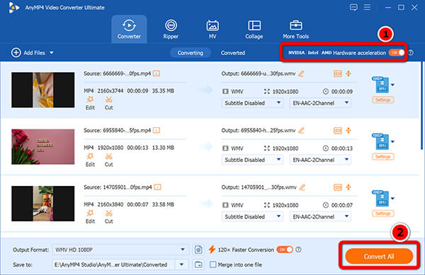 Convert MP4 To WMV In AnyMP4