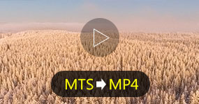 Conversão MTS para vídeo MP4