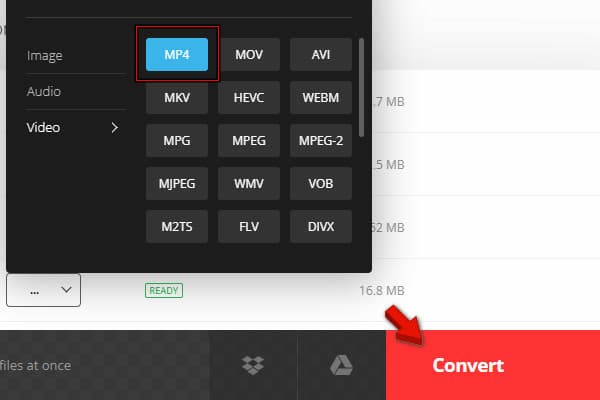 Change Ts File To Mp4 Format In Convertio