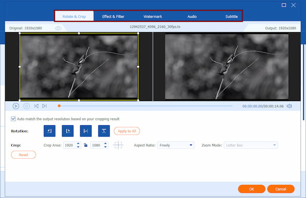 Edit Video In Anymp4 Video Converter Ultimate