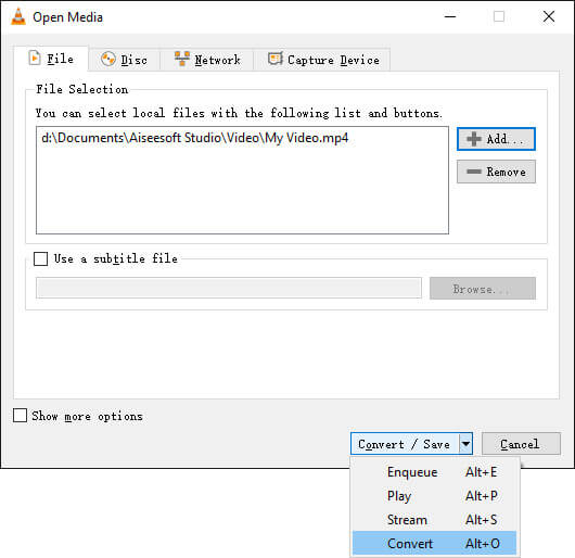 Convert mp4 to mp3 vlc