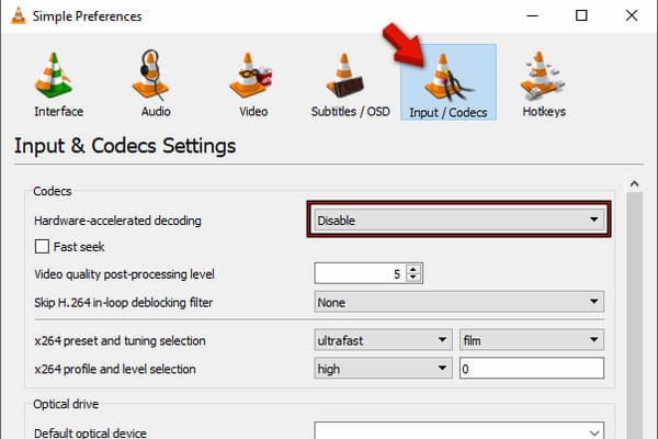 Fix Hardware Accelerated Settings In Vlc