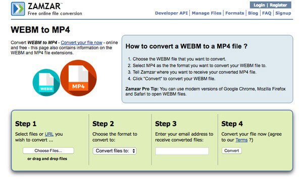 Cómo convertir WebM a MP4 gratis Windows, Mac, en