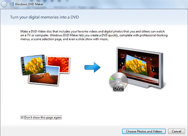 Nyissa meg a Windows DVd Makert