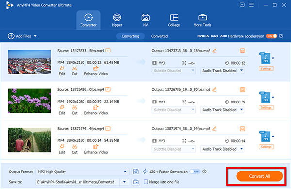 Convert Dat to MP3 In Anymp4