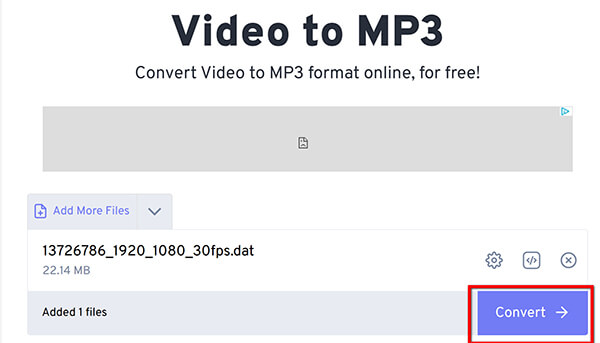 FreeConvert Convert DAT To MP3