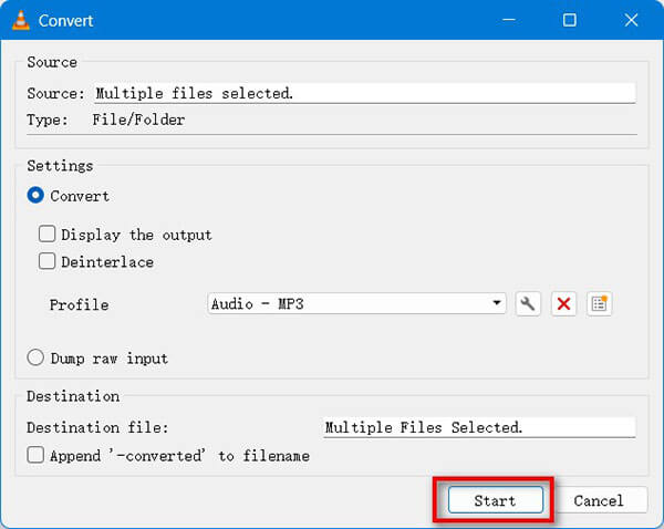 VLC Convert DAT To MP3