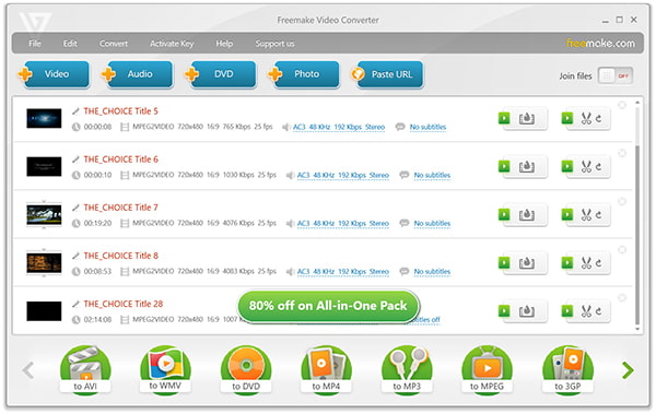 Freemake DVD To MP4 Converter