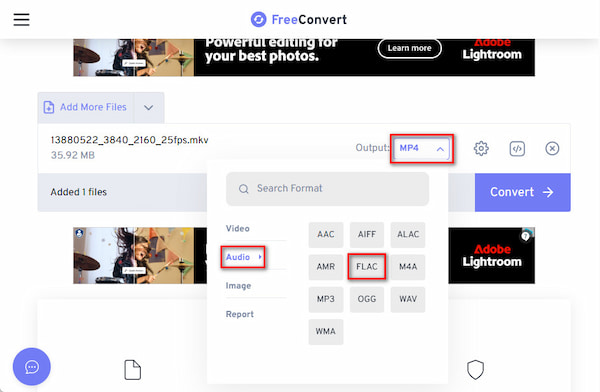 Extract Audio From Mkv Freeconvert Choose Flac