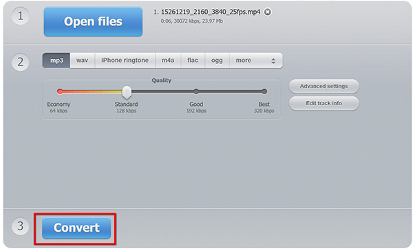 123app Convert MP4 To Audio