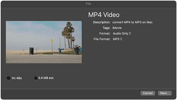 Imovie Export MP4 To Audio