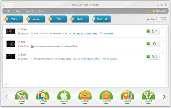 Konwerter flv Freemake Video Converter