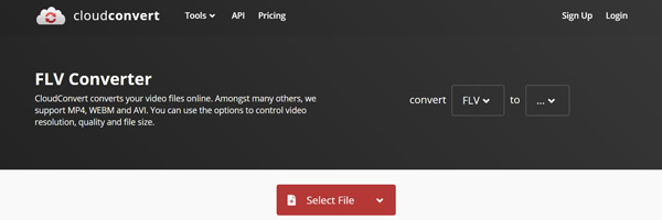 Flv-converter Online Cloudconvert