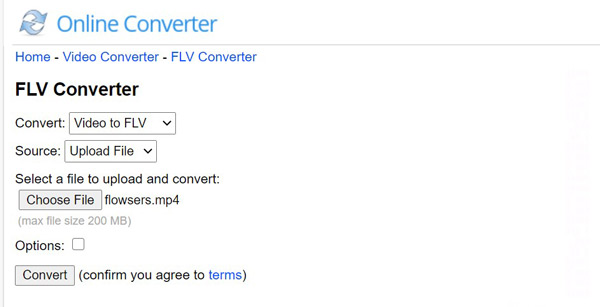 Flv Converter Online konvertor