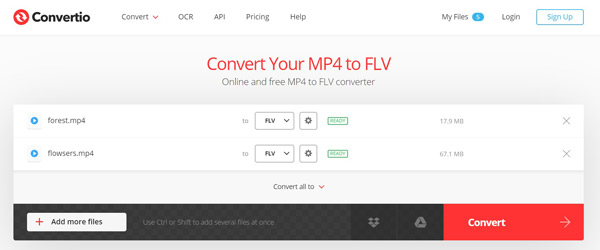 Flv Converter Online konvertering