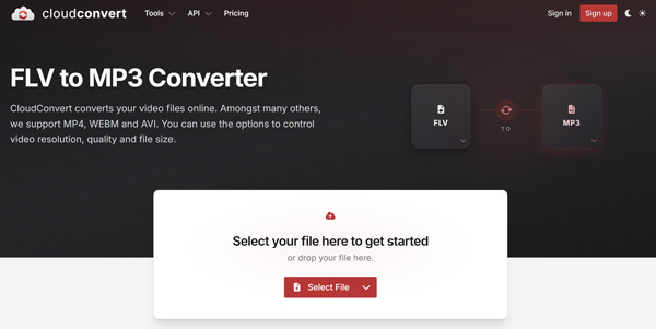 Add FLV To CloudConvert