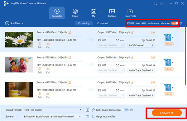 Convert FLV To MP3 In AnyMP4