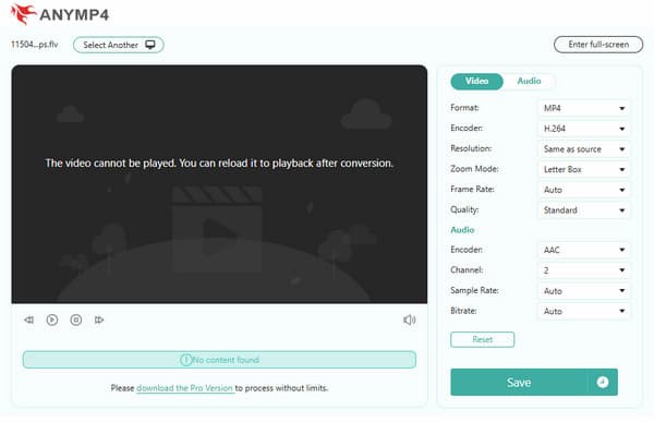 Convert Flv And Download Mp4 In Anymp4 Online