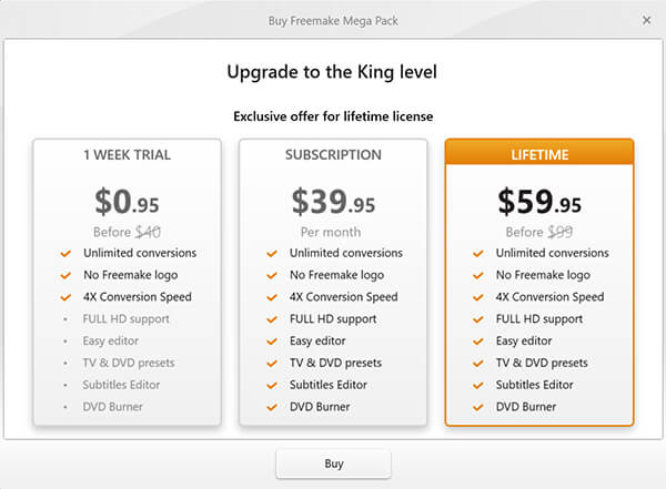 Freemake Video Converter Pricing
