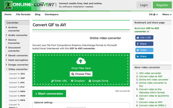 AVI to GIF, Convert AVI to GIF Online