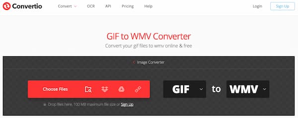 Convertio GIF in WMV