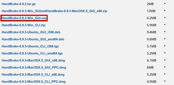 Download Handbrake Old Version