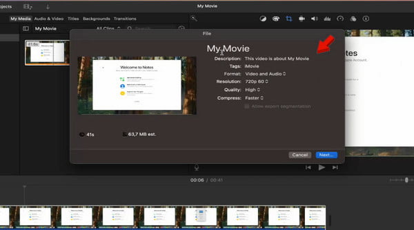 Edit Project Information In Imovie