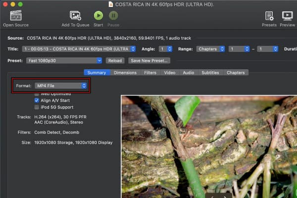 Encode Mp4 To Mov In Handbrake