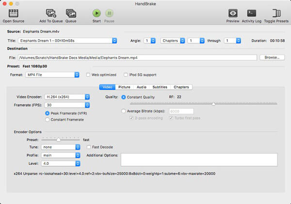 Handbrake Video Converter per Mac