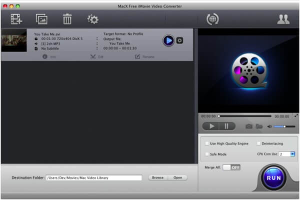 Convertitore video imovie Macx gratuito