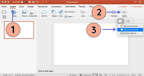 Inserir vídeo no PPT