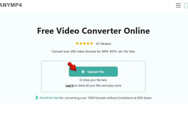 Add MTS Video In AnyMP4 Online
