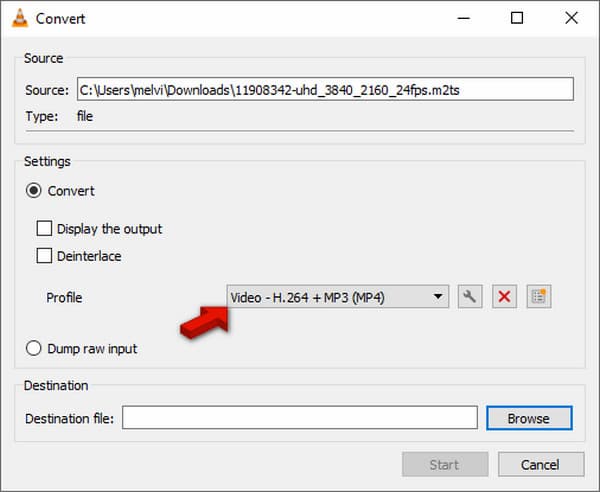 Choose MKV Compatible Profile In VLC