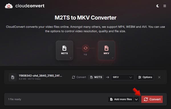 Convert And Download In CloudConvert