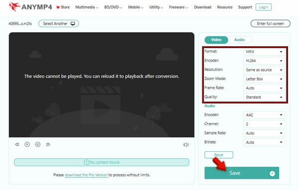 Initiate The Conversion In AnyMP4 Online