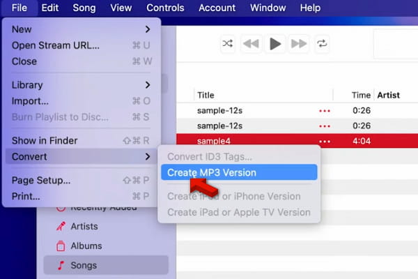 Create New Version In Apple Music