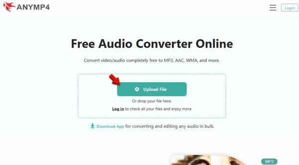 Upload M4A Files In AnyMP4 Online