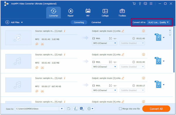 Vá para converter tudo em OPT