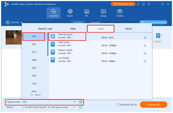Anymp4 Video Converter Ultimate Output Format