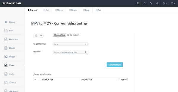 Converteer MKV naar MOV