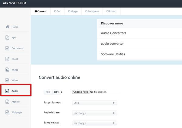 Aconvert Audio Tool